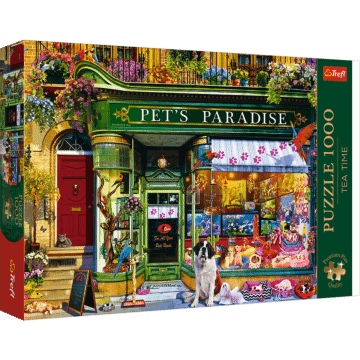 Puzzle Premium Plus Quality 1000 el. Tea Time: Raj dla zwierząt - opakowanie