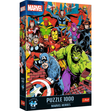 Puzzle Premium Plus Quality Marvel 1000 el. Marvel Heroes - opakowanie