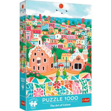 Puzzle Premium Plus Quality 1000 el. The Art of Colour: Barcelona, Hiszpania - opakowanie