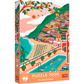 Puzzle Premium Plus Quality 1000 el. The Art of Colour: Positano, Włochy - opakowanie