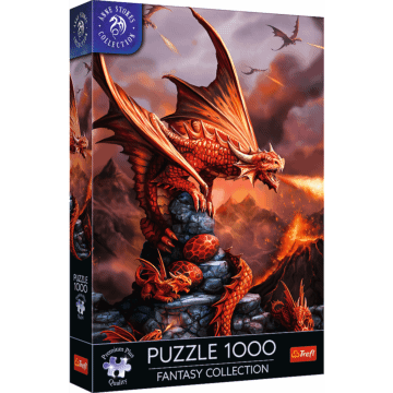 Puzzle Premium Plus Quality 1000 el. Fantasy Collection: Ognisty Smok - opakowanie