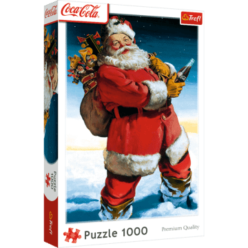 Puzzle Coca-Cola 1000 el. Mikołaj na śniegu - opakowanie