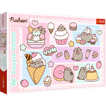 Puzzle Pusheen 1000 el. Słodki Pusheen - opakowanie