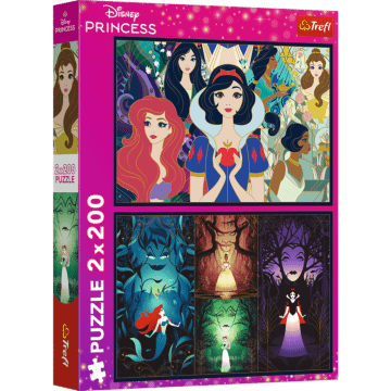 Puzzle Disney 2 x 200 el. Czarujące księżniczki - opakowanie