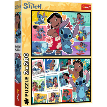 Puzzle Lilo & Stitch 2 x 200 el. Wesołe życie Stitcha