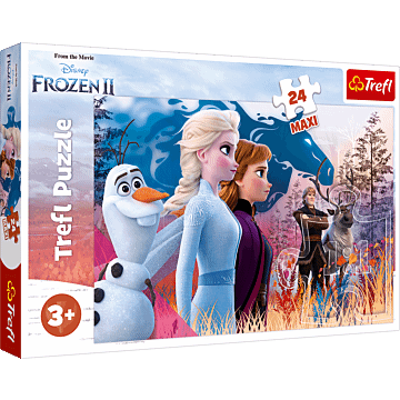 Magiczna wyprawa - puzzle 24 maxi Frozen 2 od Trefl