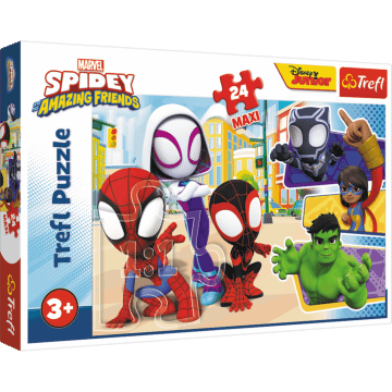 Puzzle Trefl 24 maxi - Przyjaciele Spideya 1