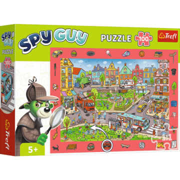 Puzzle obserwacyjne Spy Guy 100 el. Miasto - opakowanie