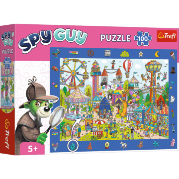 Puzzle obserwacyjne Spy Guy 100 el. Wesołe miasteczko - opakowanie