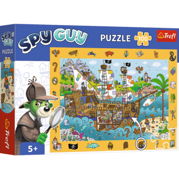 Puzzle obserwacyjne Spy Guy 100 el. Statek piracki - opakowanie