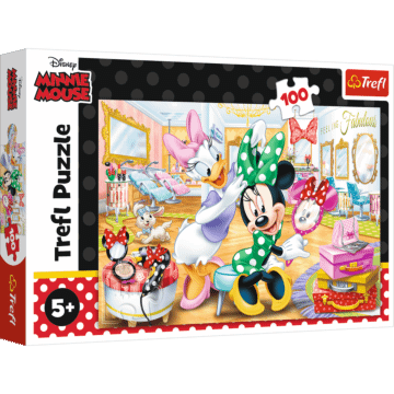 Minnie w salonie kosmetycznym - puzzle 100 elementów od Trefl