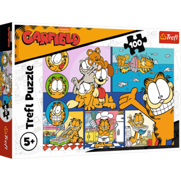 Puzzles 100 pcs. - Lazy Garfield