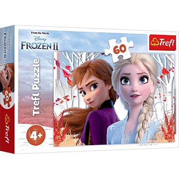 Zaczarowany świat Anny i Elsy - puzzle 60 elementów Frozen 2 od Trefl