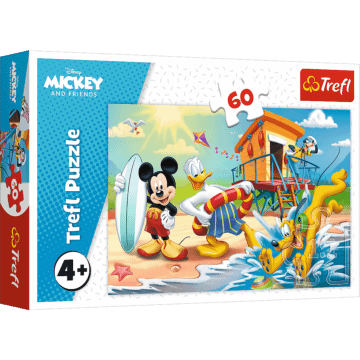 Ciekawy dzień Mikiego i przyjaciół Mickey and Friends Puzzle 60 Trefl zdjęcie 1