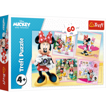 Urocza Minnie Puzzle 60 elementów Mickey and Friends Trefl zdjęcie 1