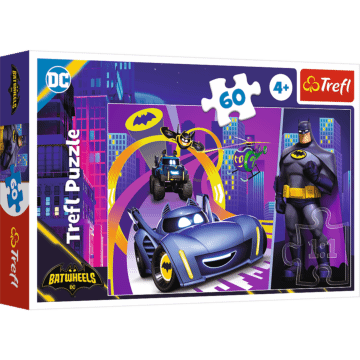 Puzzle Batwheels 60 el. Batman i jego pojazdy