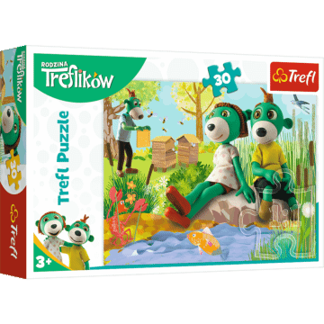 Trefliki nad stawem, Rodzina Treflików - puzzle 30 elementów od Trefl