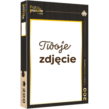 Fotopuzzle drewniane Trefl 200 el. - pudełko czarne pionowo