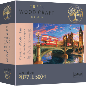 Pałac Westministerski Puzzle drewnanie  Wood Craft Trefl