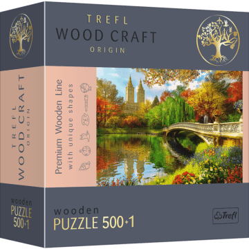 Central Park puzzle drewniane wood craft Trefl