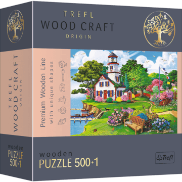 Letnia Przystań  Puzzle Drewniane Wood Craft Trefl