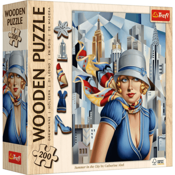 Puzzle drewniane 200 el. Lato w Mieście, Catherine Abel