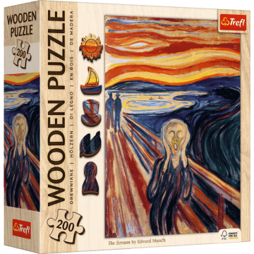 Puzzle drewniane 200 el. Krzyk, Edvard Munch