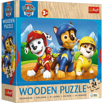 Puzzle drewniane Psi Patrol 24 el. Urocza psia ekipa - opakowanie