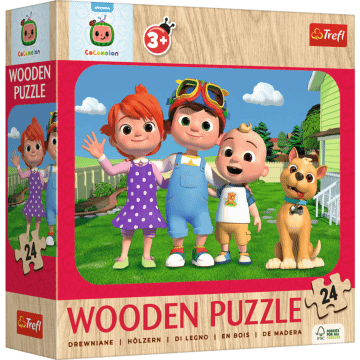 Puzzle drewniane Cocomelon 24 el. Wesoły Cocomelon - opakowanie