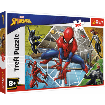 Niesamowity Spiderman Puzzle dla dzieci Trefl 300 elementów.