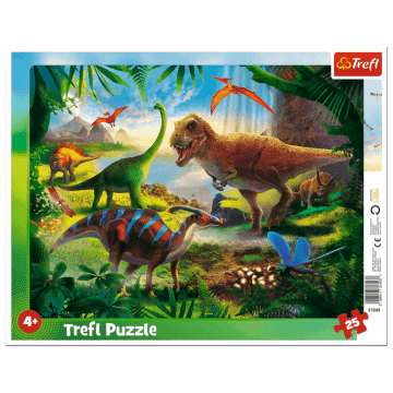 Dinozaury Puzzle ramkowe Trefl