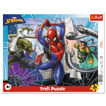 Odważny Spiderman Puzzle ramkowe Trefl