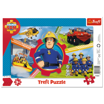 Dzień Strażaka Sama Trefl Puzzle Ramkowe