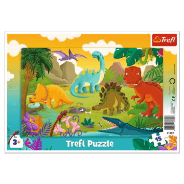 Dinozaury - puzzle ramkowe 15