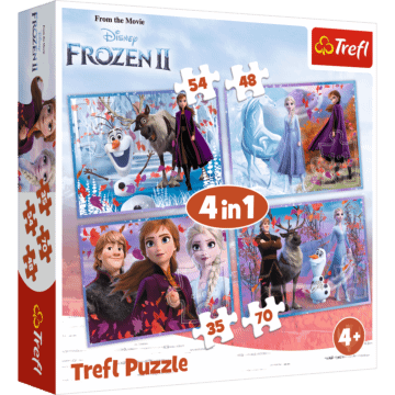 Podróż w nieznane - puzzle 4w1 od Trefl