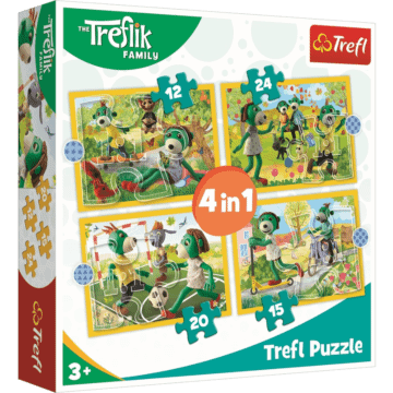 Wspólne zabawy Treflików - puzzle 4 w 1 od Trefl - zdjęcie 1