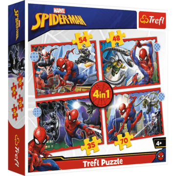 Front Spider-man Puzzle 4 w 1  Trefl