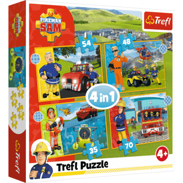 4 w 1 Puzzle Trefl Strażak Sam