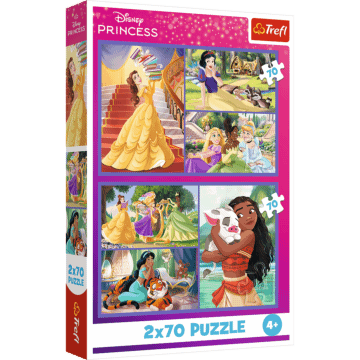 Puzzle Disney 2 x 70 el. Bajkowe dni - opakowanie