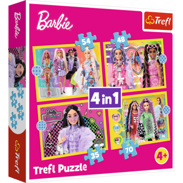 Opakowanie puzzli dla dzieci - Wesoły świat Barbie