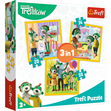 Razem jest wesoło - puzzle 3 w 1 od Trefl