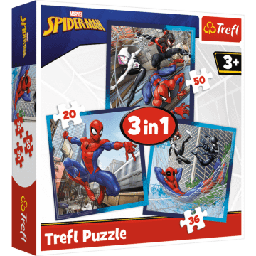 Puzzle 3w1 Marvel Spiderman, Pajęczy przyjaciele