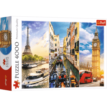 Wycieczka po Europie | puzzle 4000 elementów od Trefl | zdjęcie 1