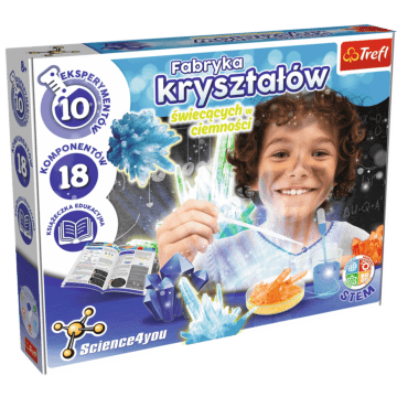 Fabryka Kryształów świecących w ciemności - zestaw naukowy dla dzieci od Science4You