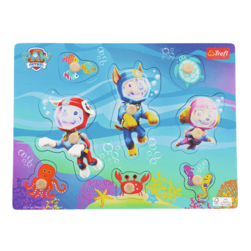 Złożone puzzle medium Paw Patrol under water