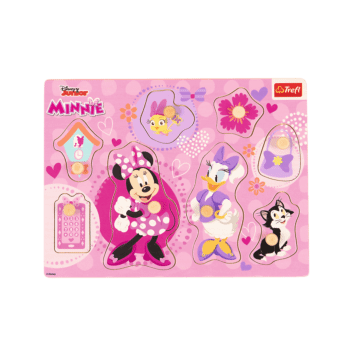 Zabawka drewniana Puzzle medium 8 el. Myszka Minnie - produkt