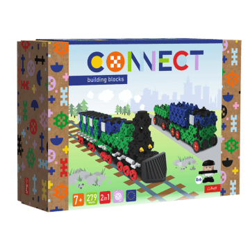 Zestaw klocków Connect 2w1: Pociąg / Ciężarówka z przyczepą - produkt