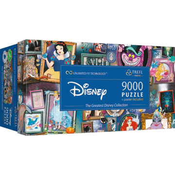 Przód opakowania puzzle The Greatest Disney Collection 9000 elementów od Trefl