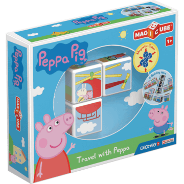 Geomag | MagiCube Peppa Pig - Podróż z Peppą - klocki magnetyczne 3 el. | zdjęcie 1