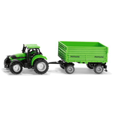 Traktor DEUTZ-FAHR z przyczepą 2-osiową Fortuna